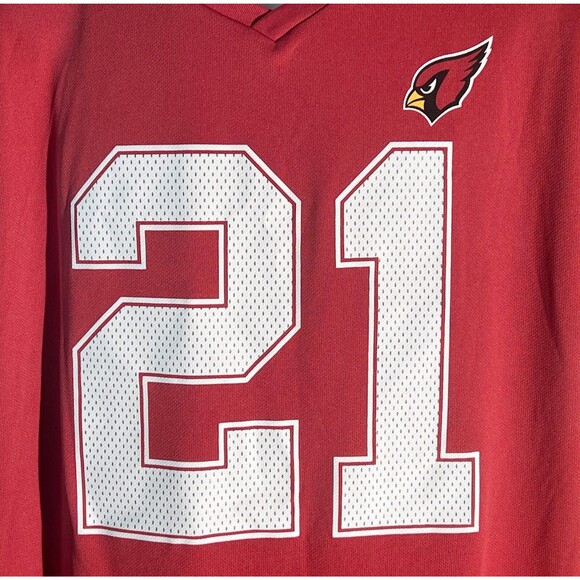 NFL TEAM APPAREL Short Sleeve ARIZONA CARDINALS #21 PETERSON Shirt Red XL - Picture 2 of 5